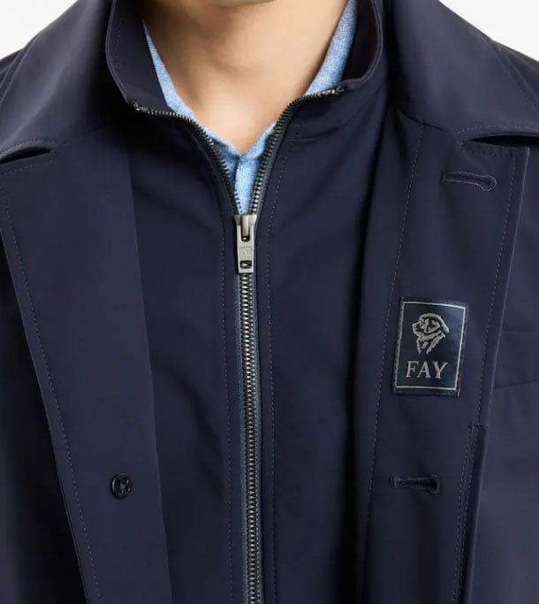 Fay Coats Blue Navy