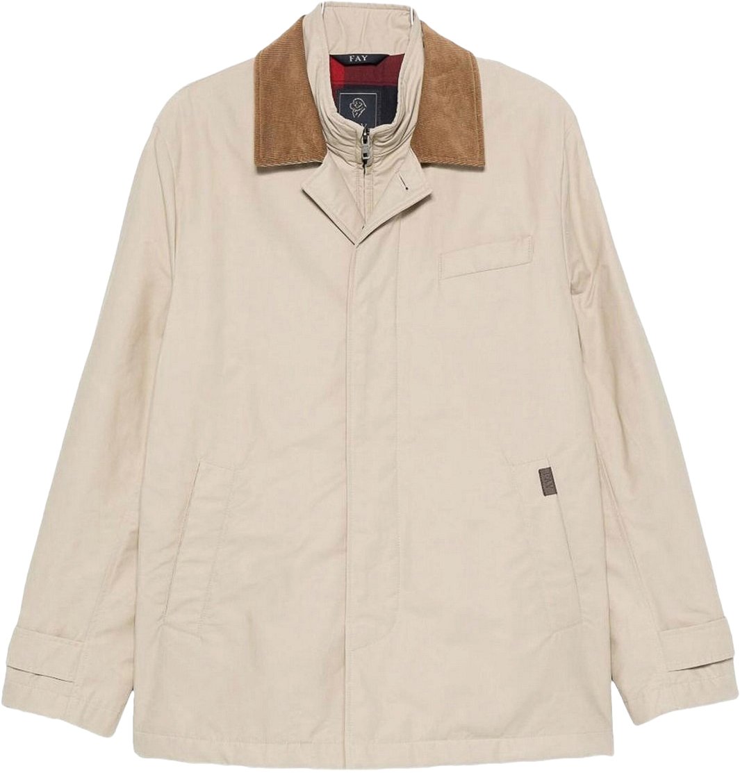 Fay Coats Beige Beige