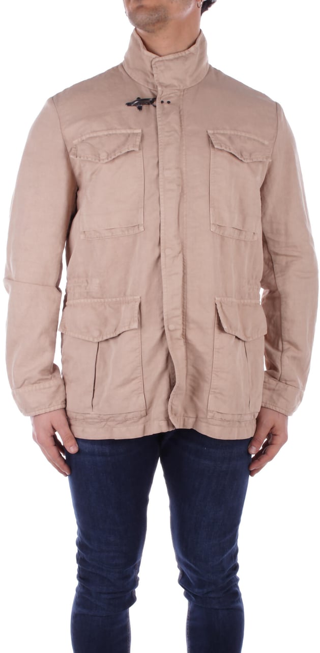 Fay Coats Beige Beige