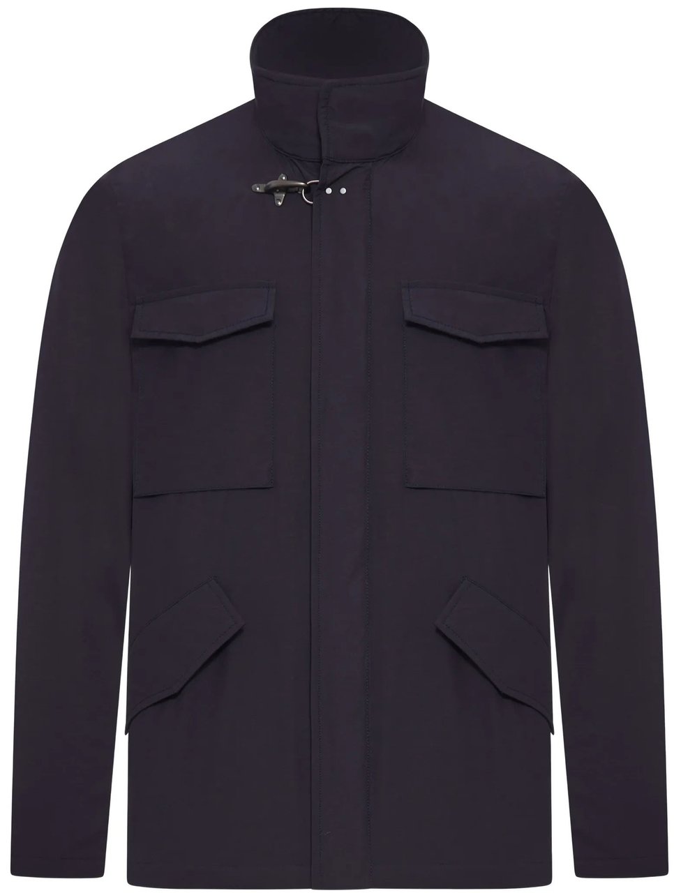Fay Explorer Field Black Clasp Casual Jacket Zwart