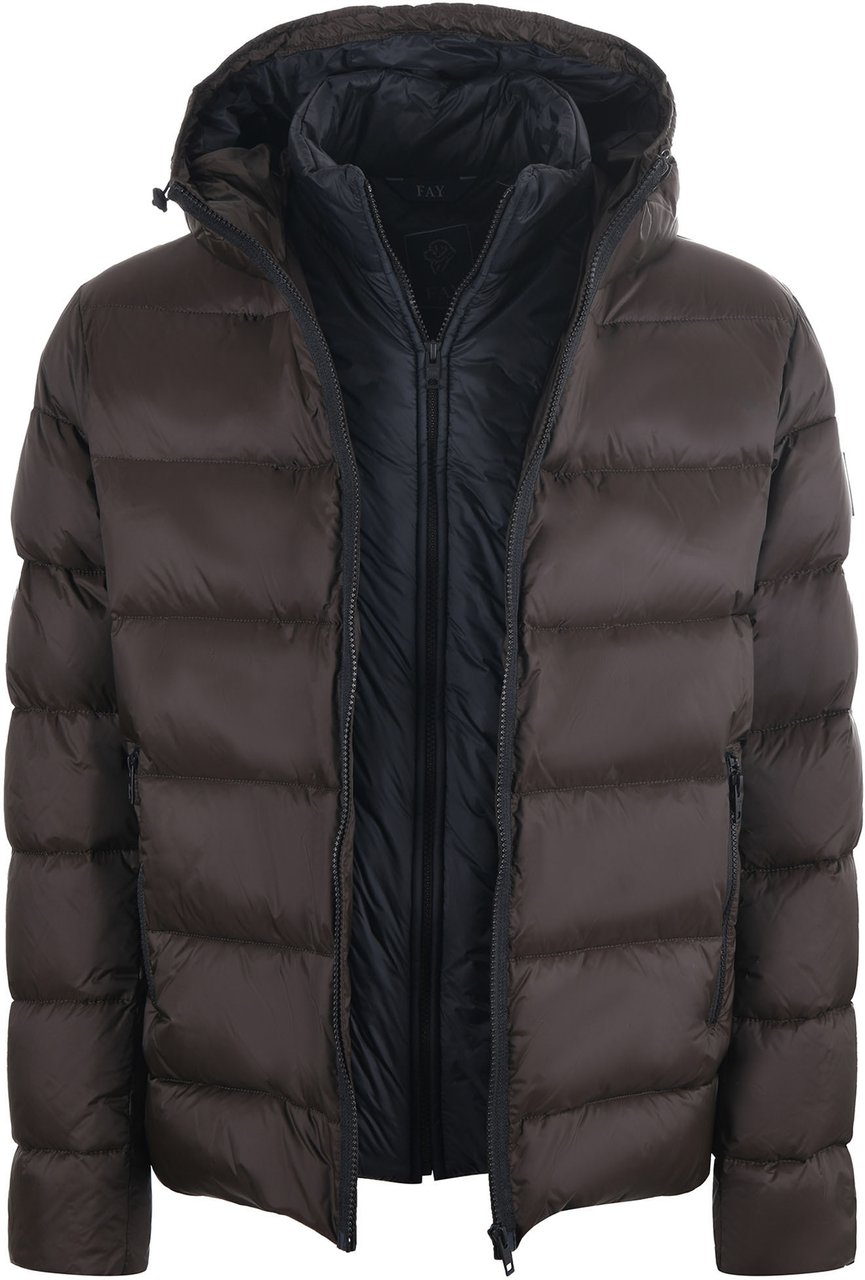 Fay Coats Palissandro Bruin