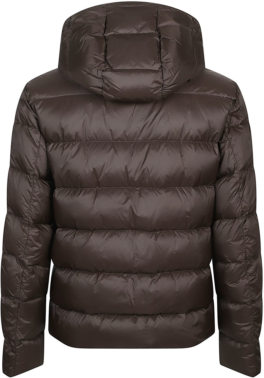 Fay Double Front Down Jacket Brown Bruin