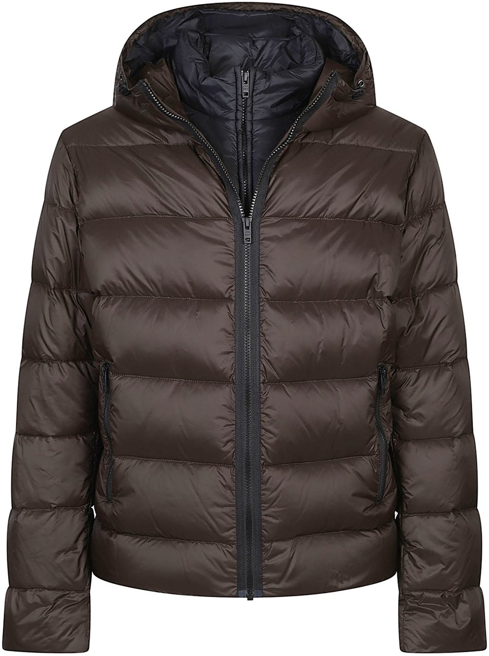 Fay Double Front Down Jacket Brown Bruin