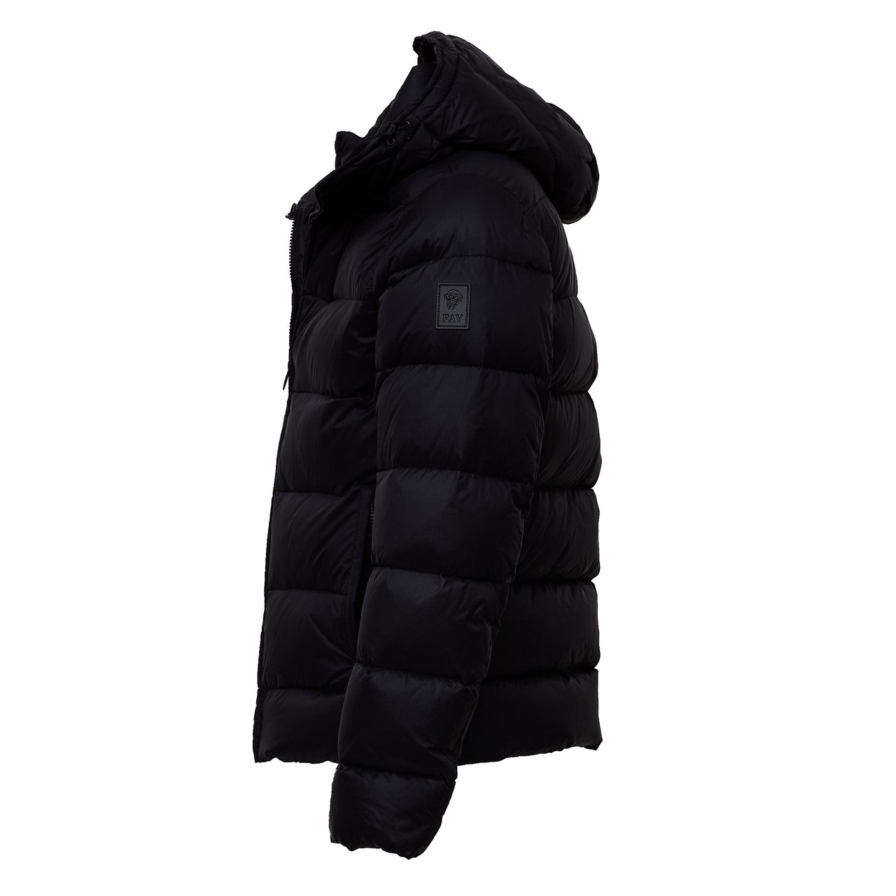 Fay Nylon Poplin Double Front Down Jacket Zwart
