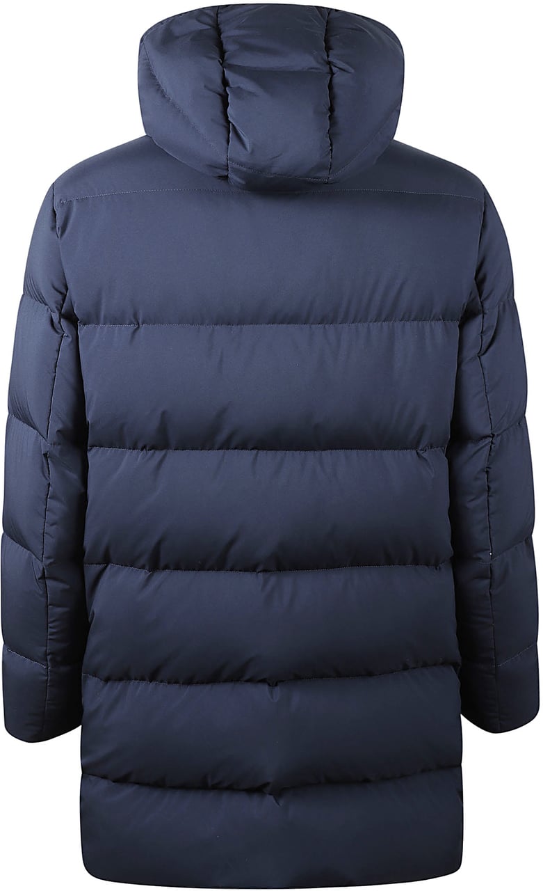 Fay Long Down Jakcet Blue Blauw