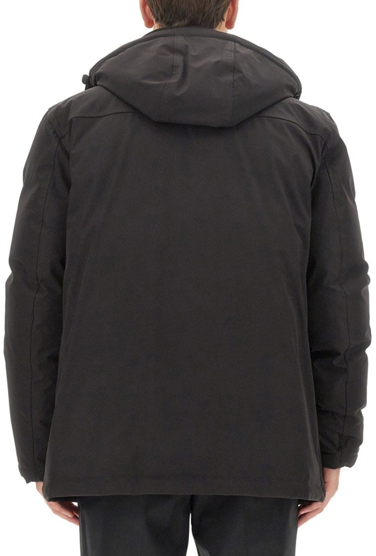 Fay Technical Fabric Caban Zwart