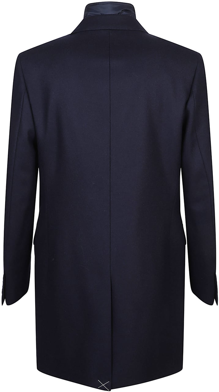 Fay Double Coat Blue Blauw