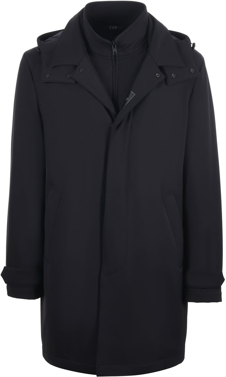 Fay Coats Nero Zwart