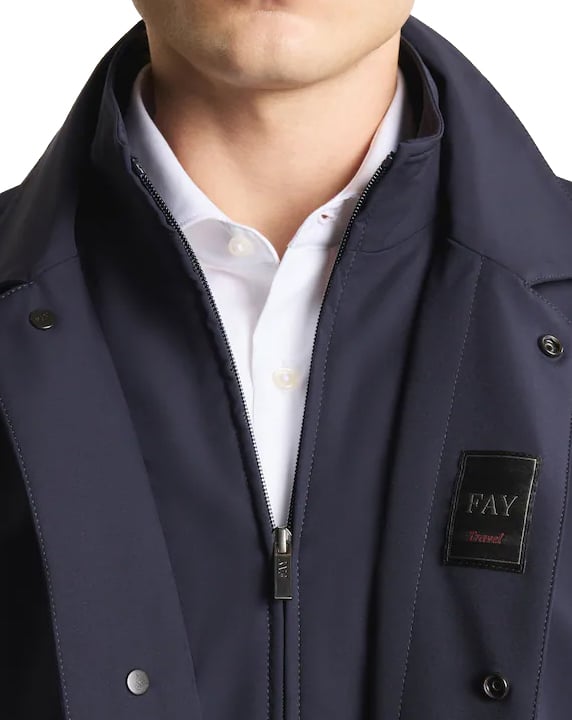 Fay Coats Blue Navy