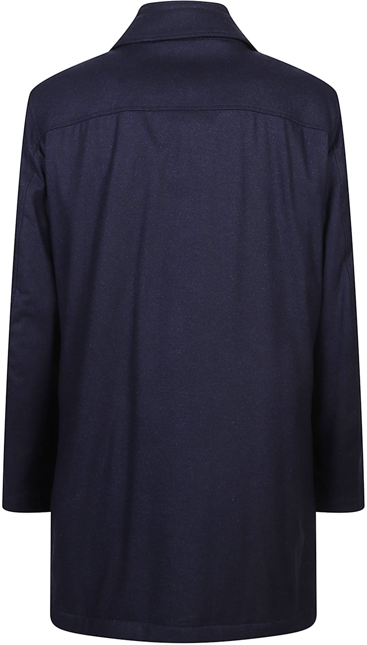 Fay Easy Morning Double Front Peacoat Blue Blauw