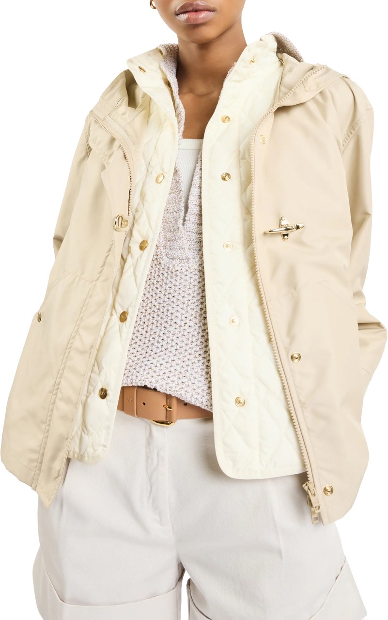 Fay Coats Beige Beige