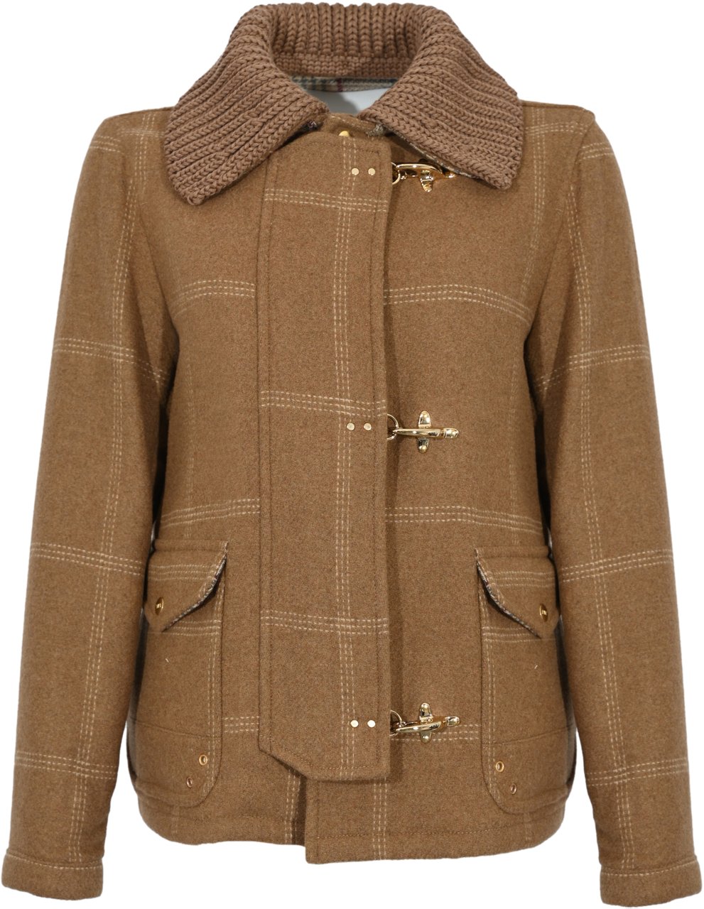 Fay Coats Biscotto Scuro Bruin