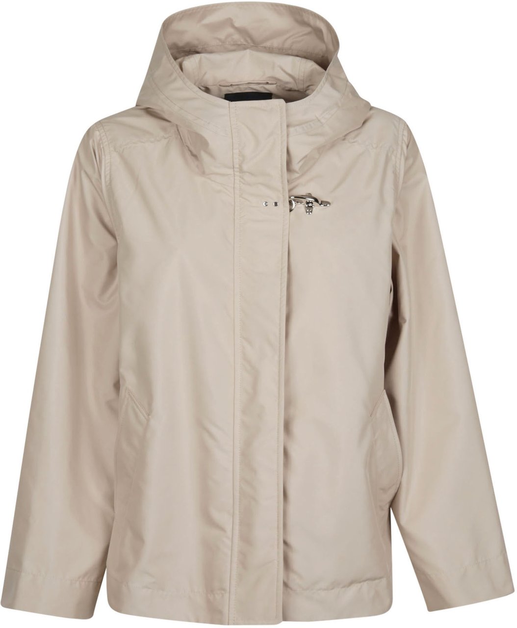 Fay Hood Short Parka Nude Beige