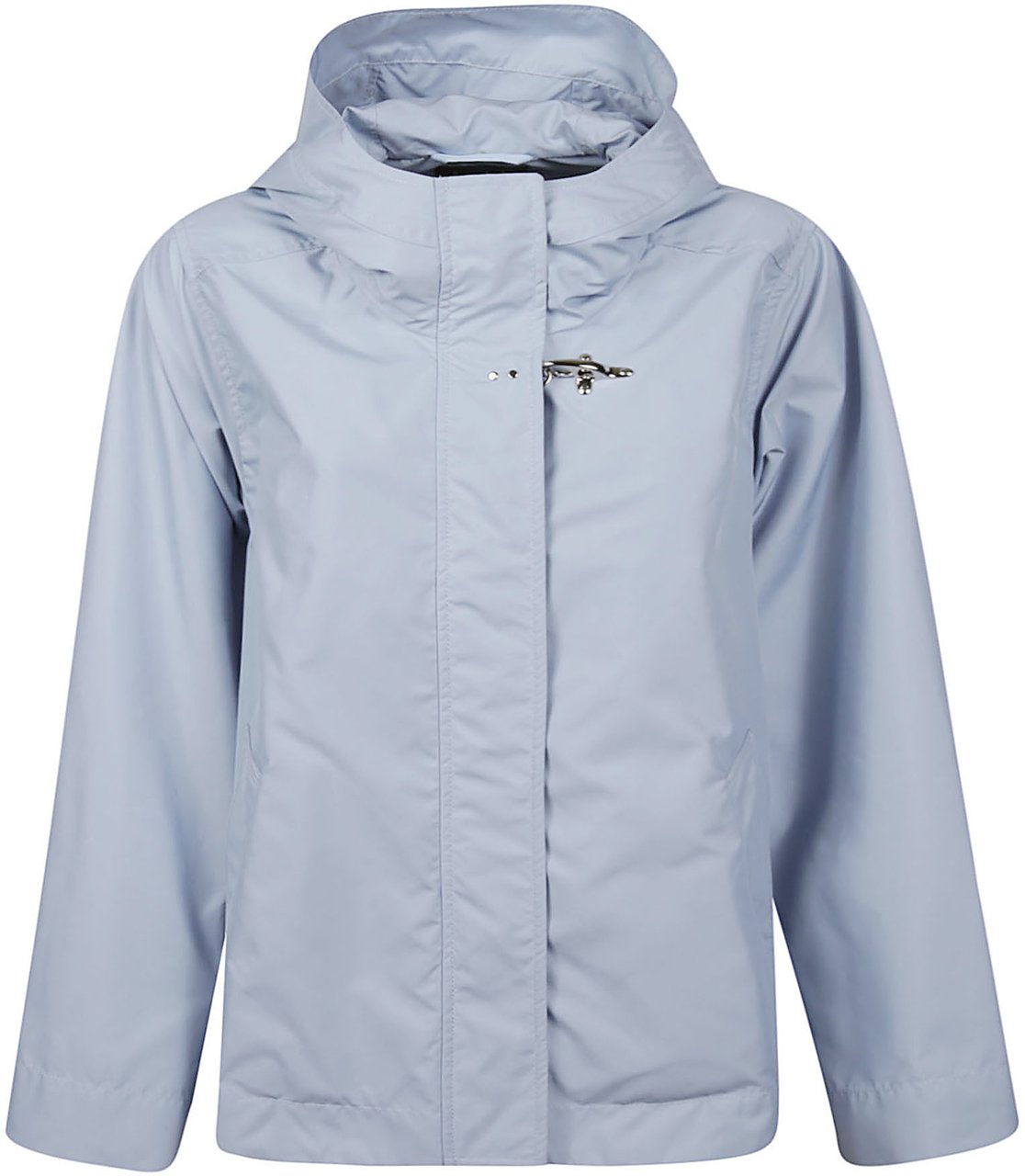 Fay Hood Short Parka Blue Blauw