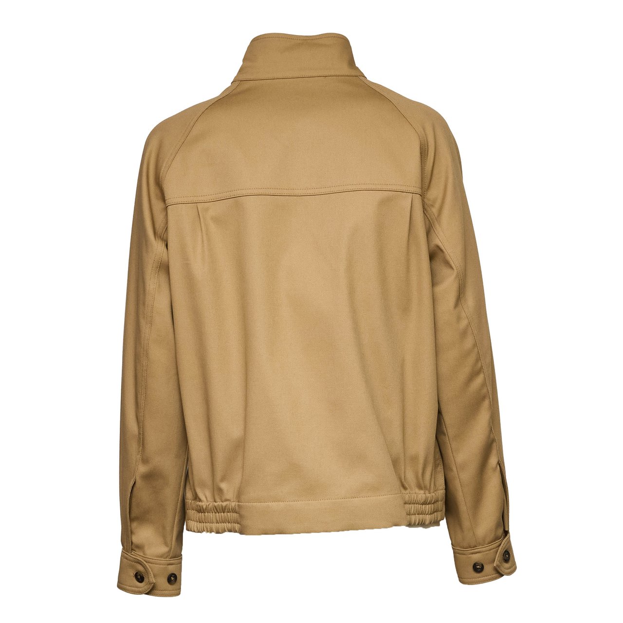 Fay Barracuda Gancio Drill Cotton Bomber Jacket Bruin