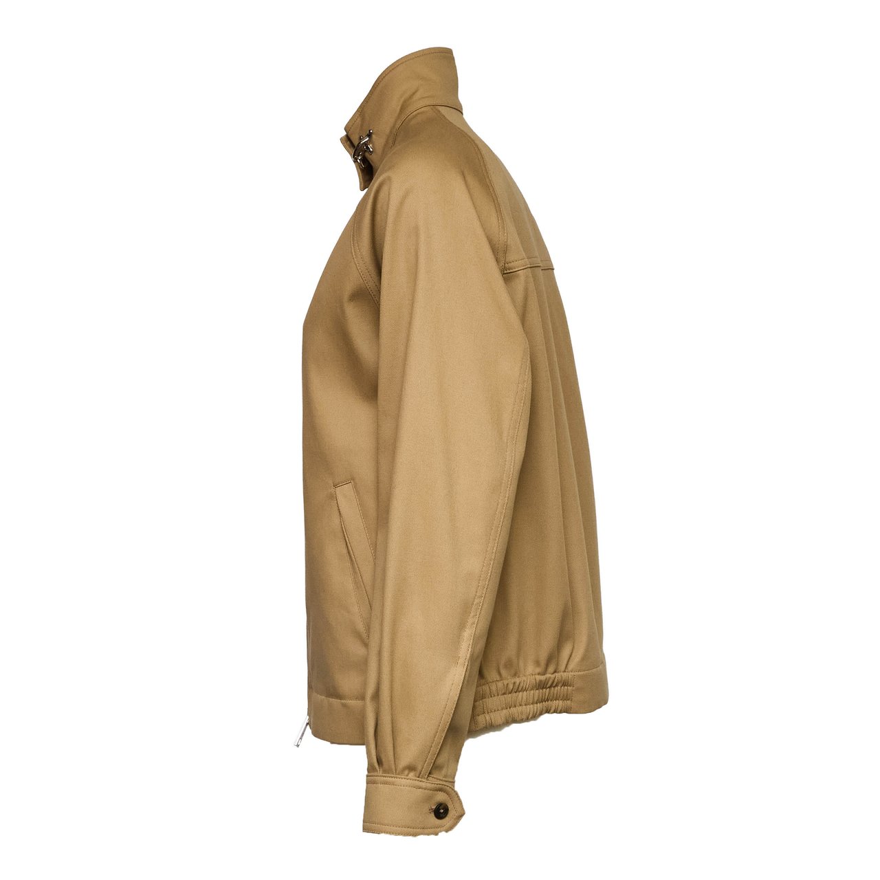 Fay Barracuda Gancio Drill Cotton Bomber Jacket Bruin
