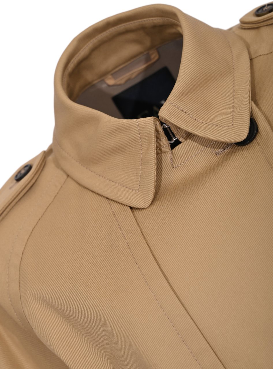 Fay Coats Cammello Scuro Bruin