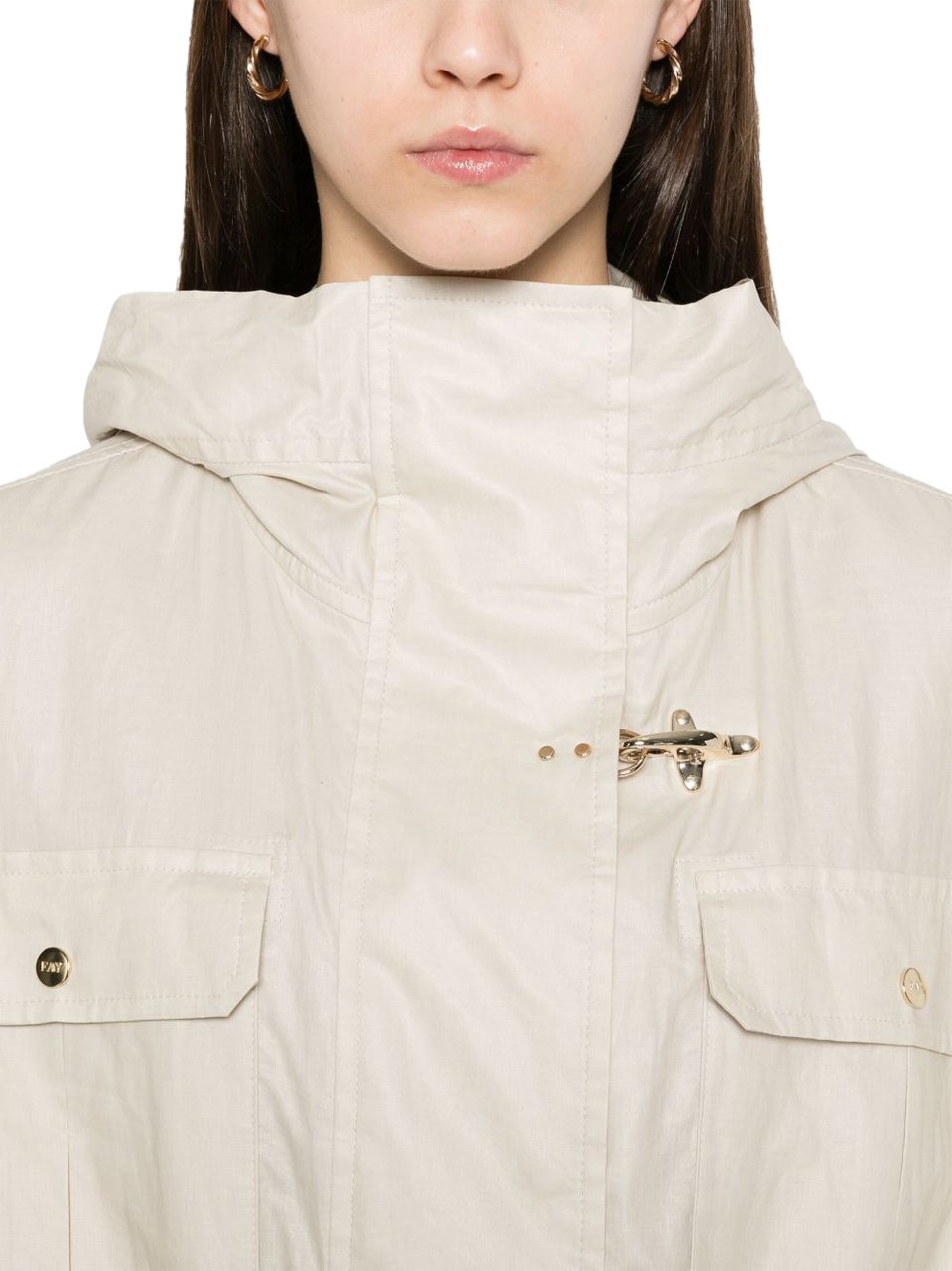 Fay Coats White Wit