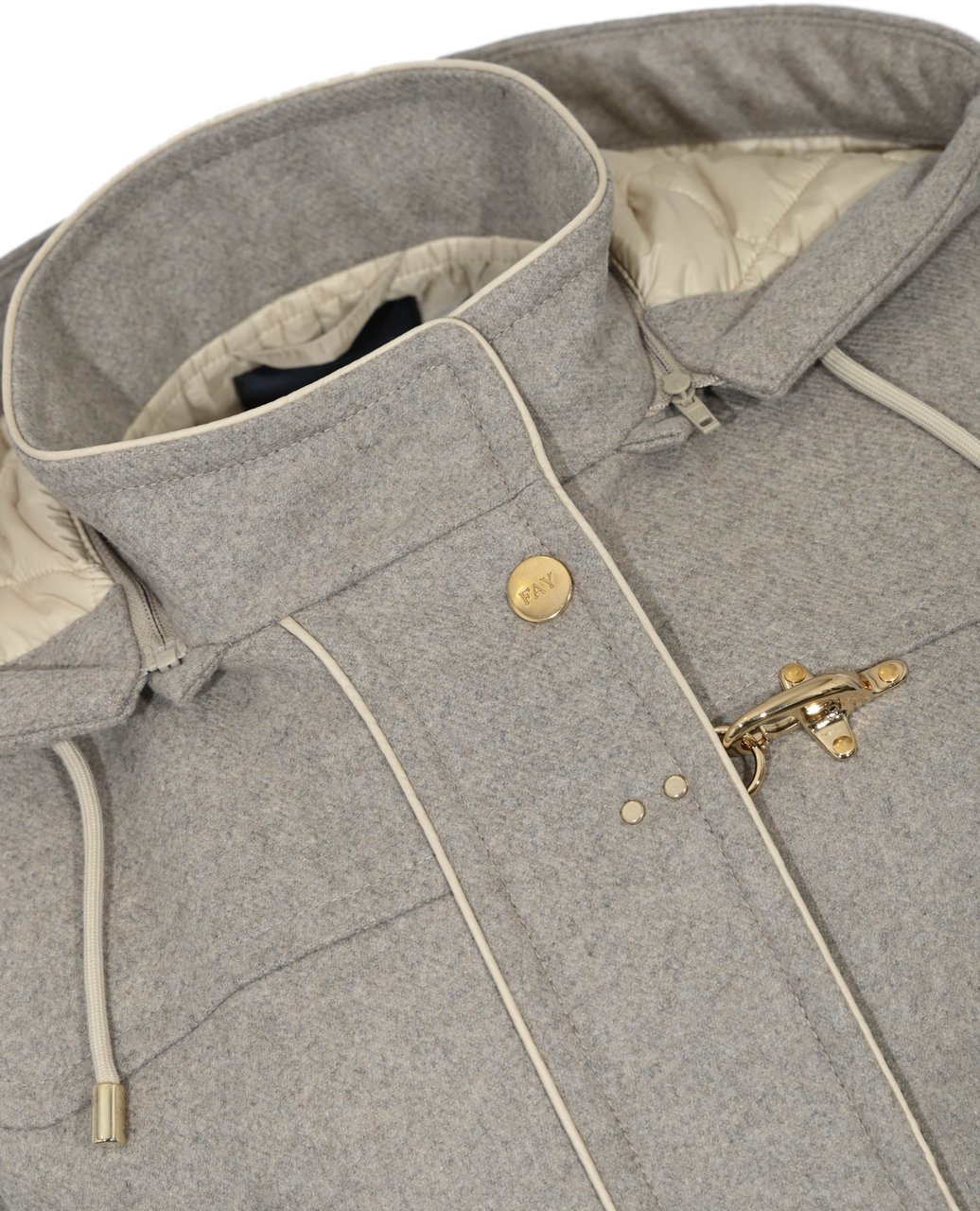 Fay Coats Beige Beige