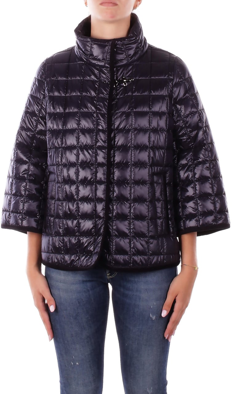 Fay Coats Blu Petrolio Blauw