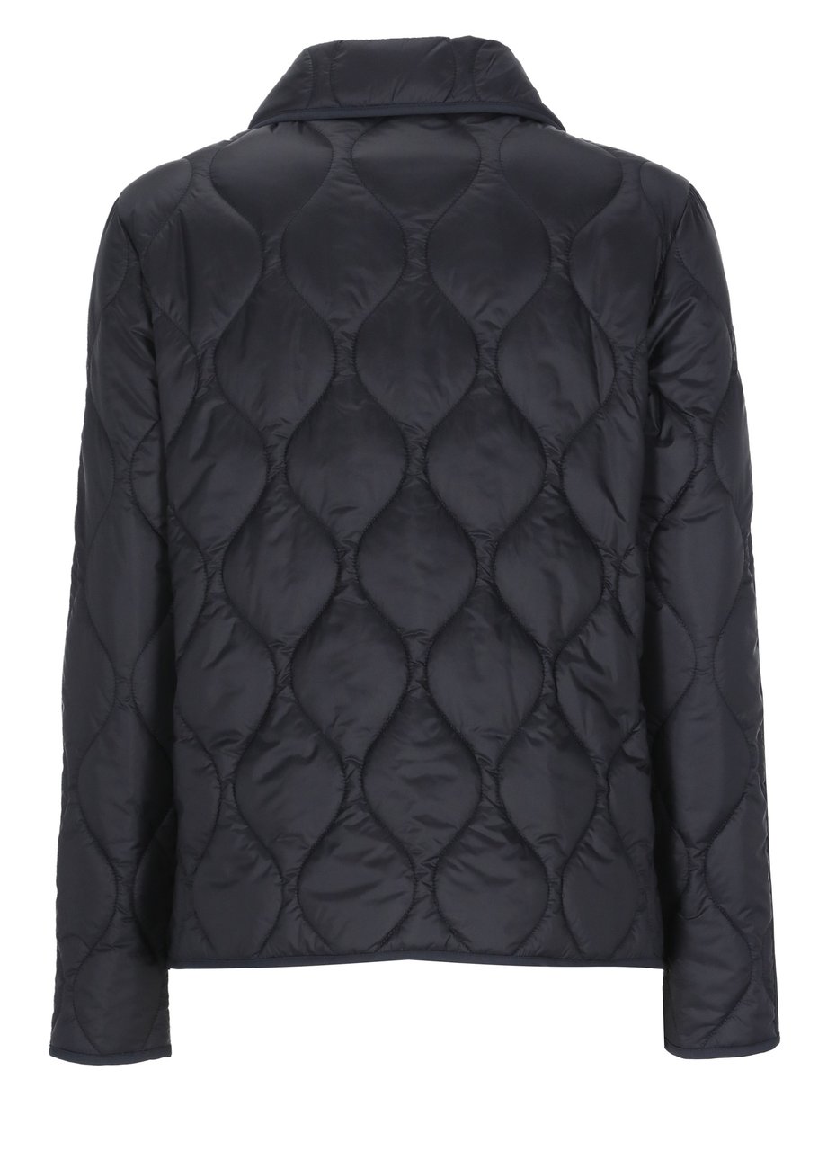 Fay Blue Quilted Hook-Fastening Jacket Grijs