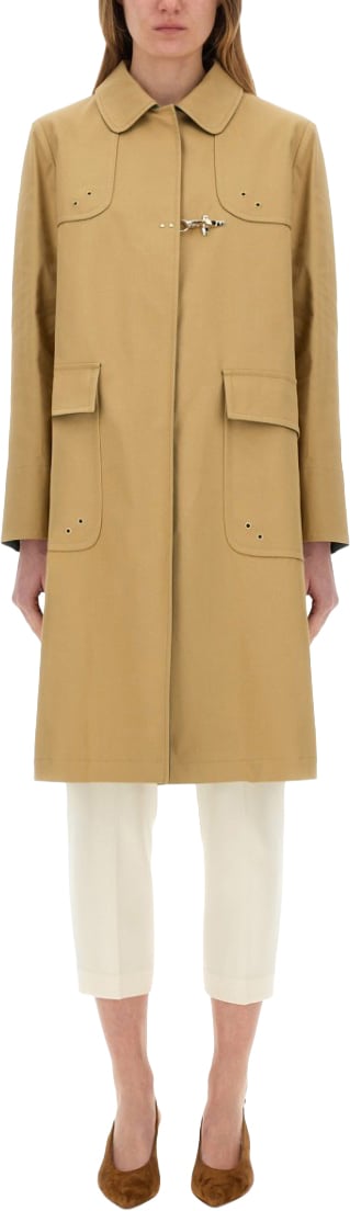Fay "Car Coat" Coat Neutraal