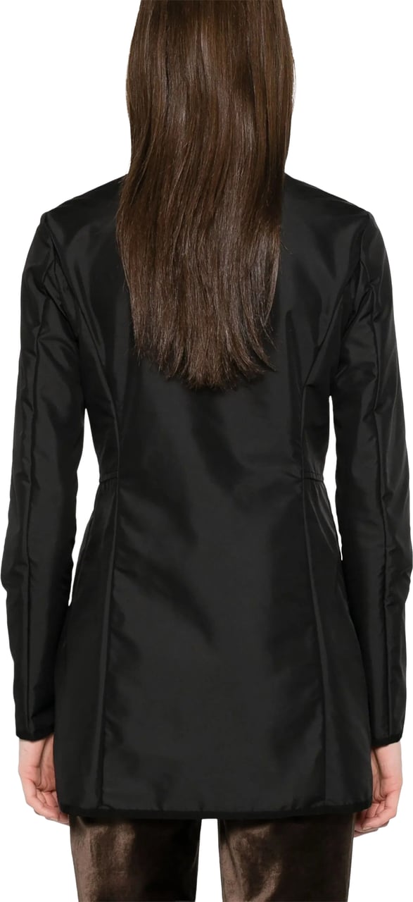 Fay Easy Virginia High Collar Short Coat Zwart