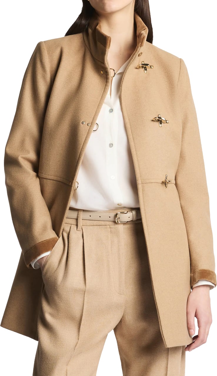 Fay Coats Cammello Scuro Beige