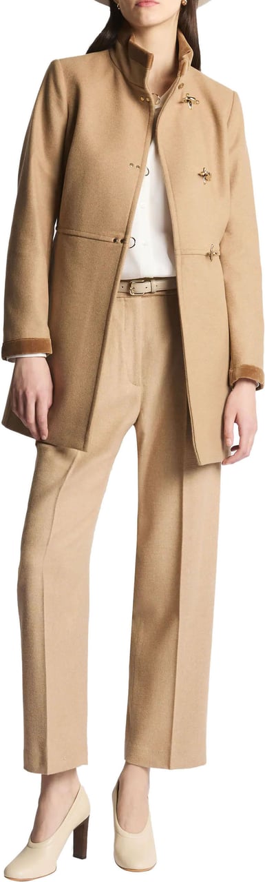 Fay Coats Cammello Scuro Bruin