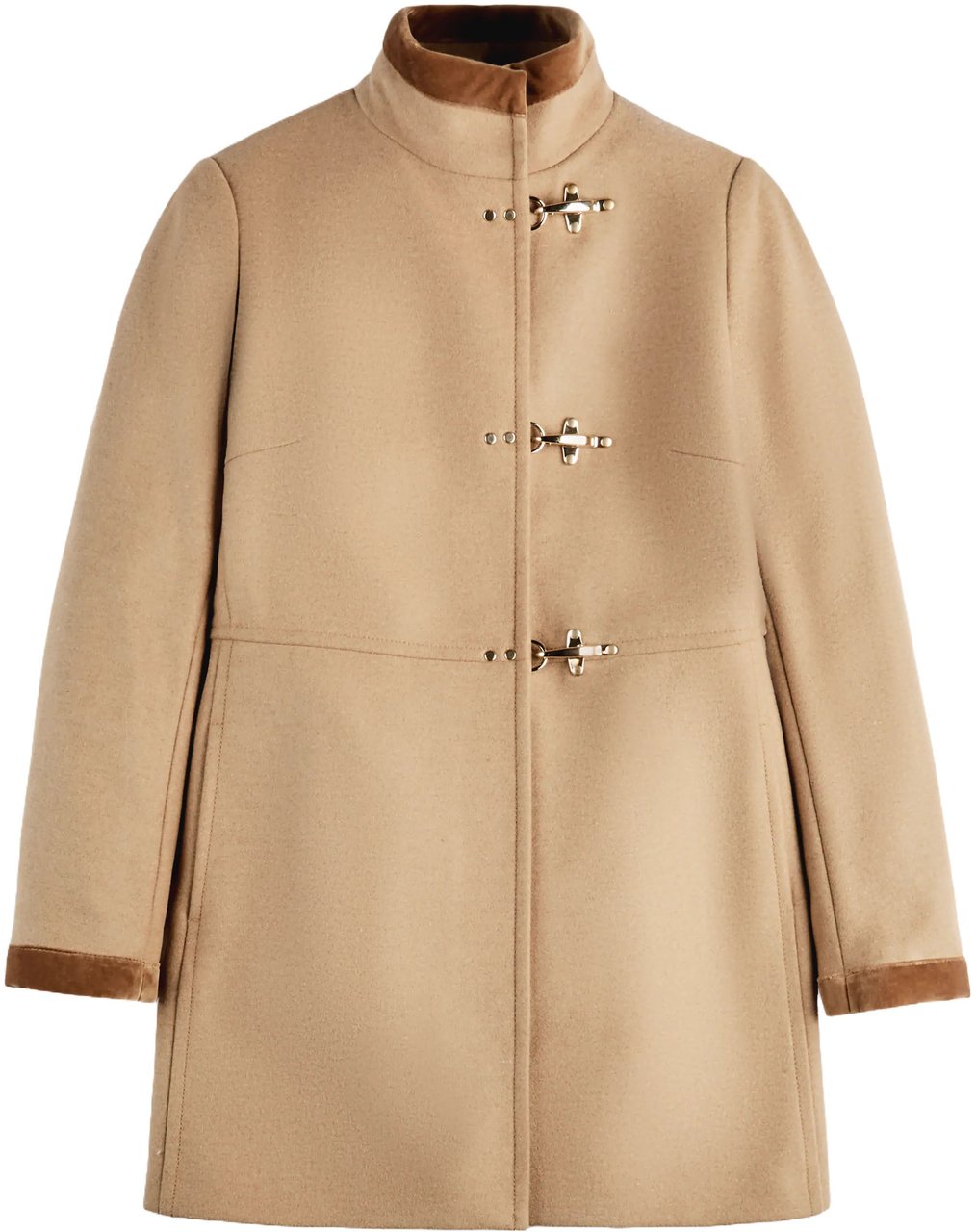 Fay Coats Cammello Scuro Bruin