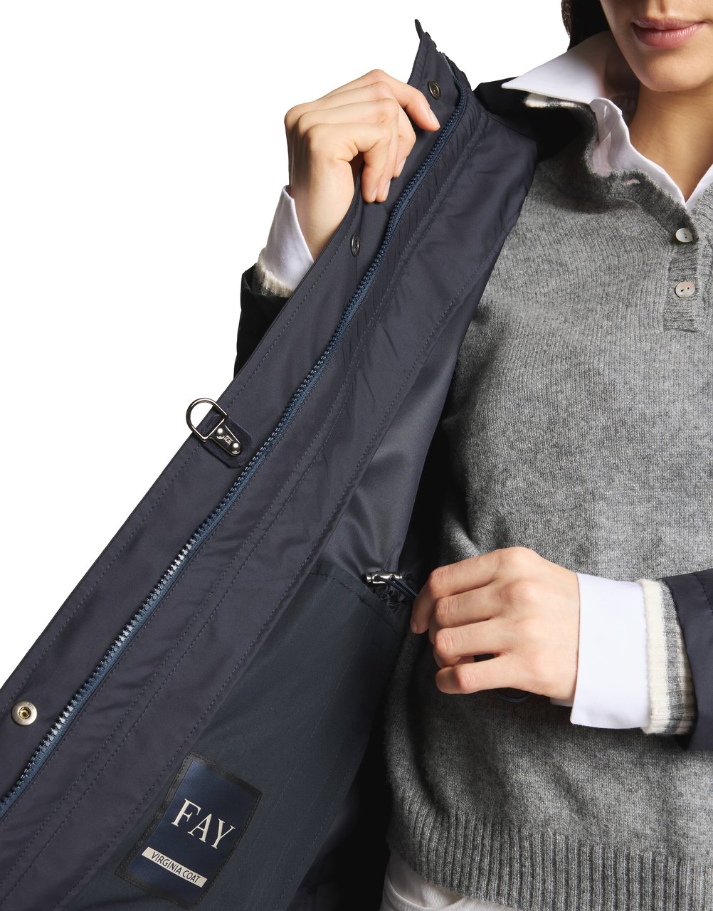 Fay Coats Baltic Navy