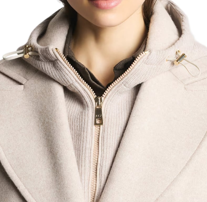 Fay Coats Flesh-Colored Fleshcolored Beige
