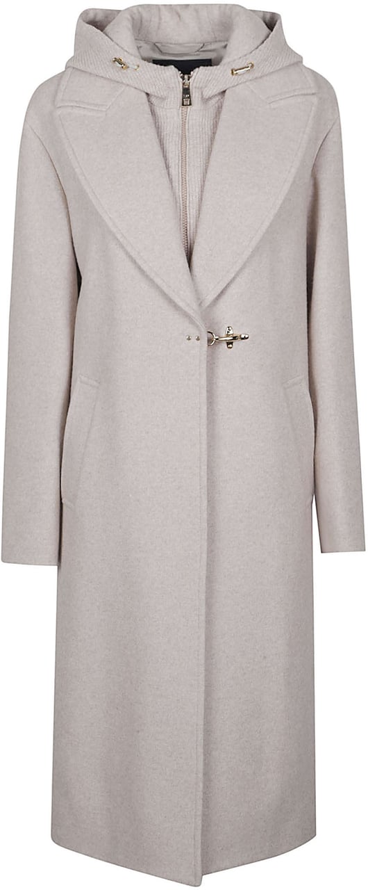 Fay Double Front Coat Brown Bruin