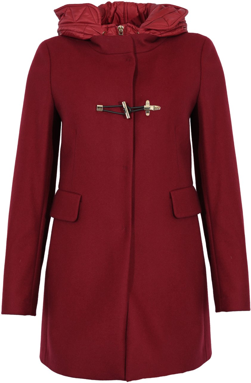 Fay Coats Rosso Sangue Rood