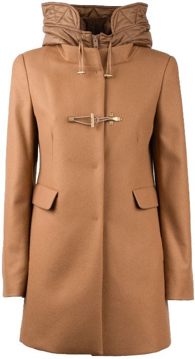 Fay Coats Cammello Scuro Bruin