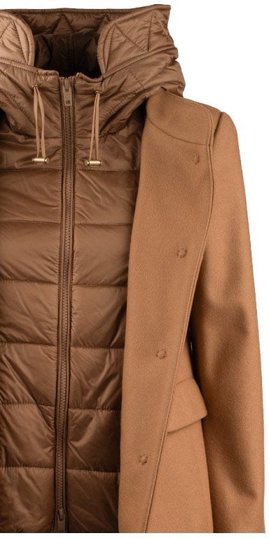 Fay Coats Cammello Scuro Bruin