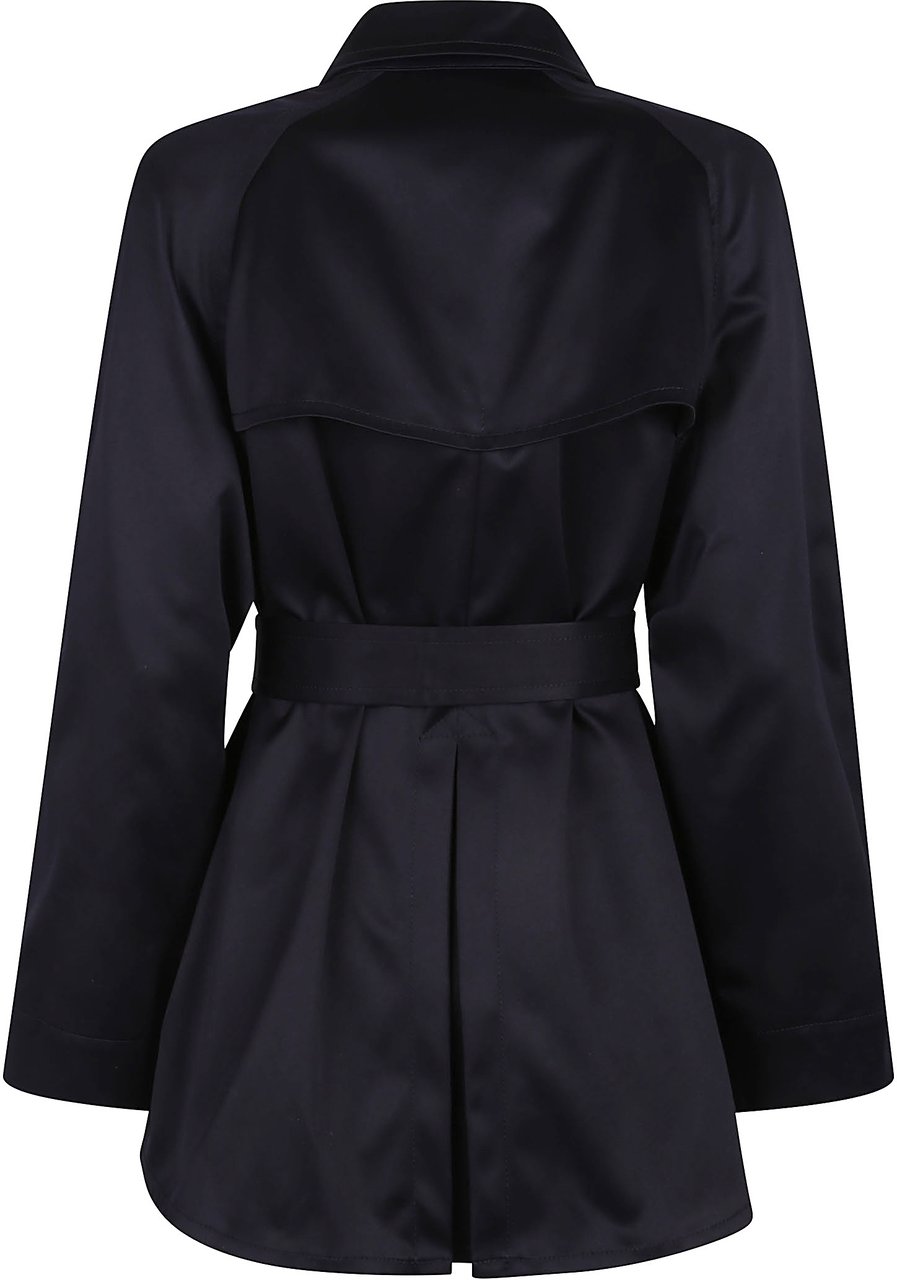 Fay City Short Trench Blue Blauw