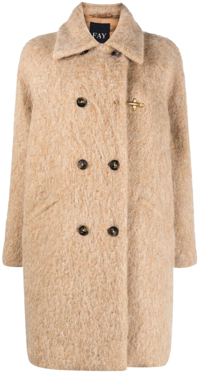 Fay Coats Camel Beige