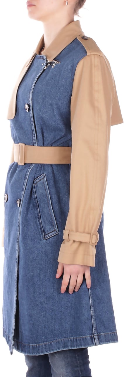 Fay Coats Denim Blauw