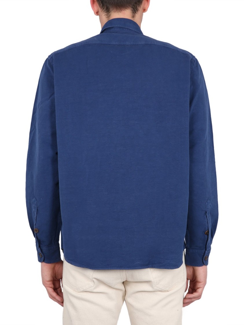 Fay Classic Collar Shirt Blauw