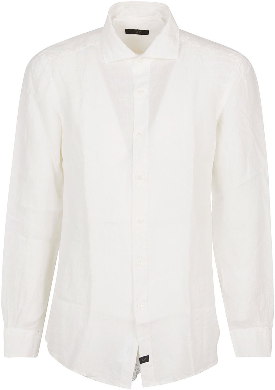 Fay Long Sleeve Shirt White Wit