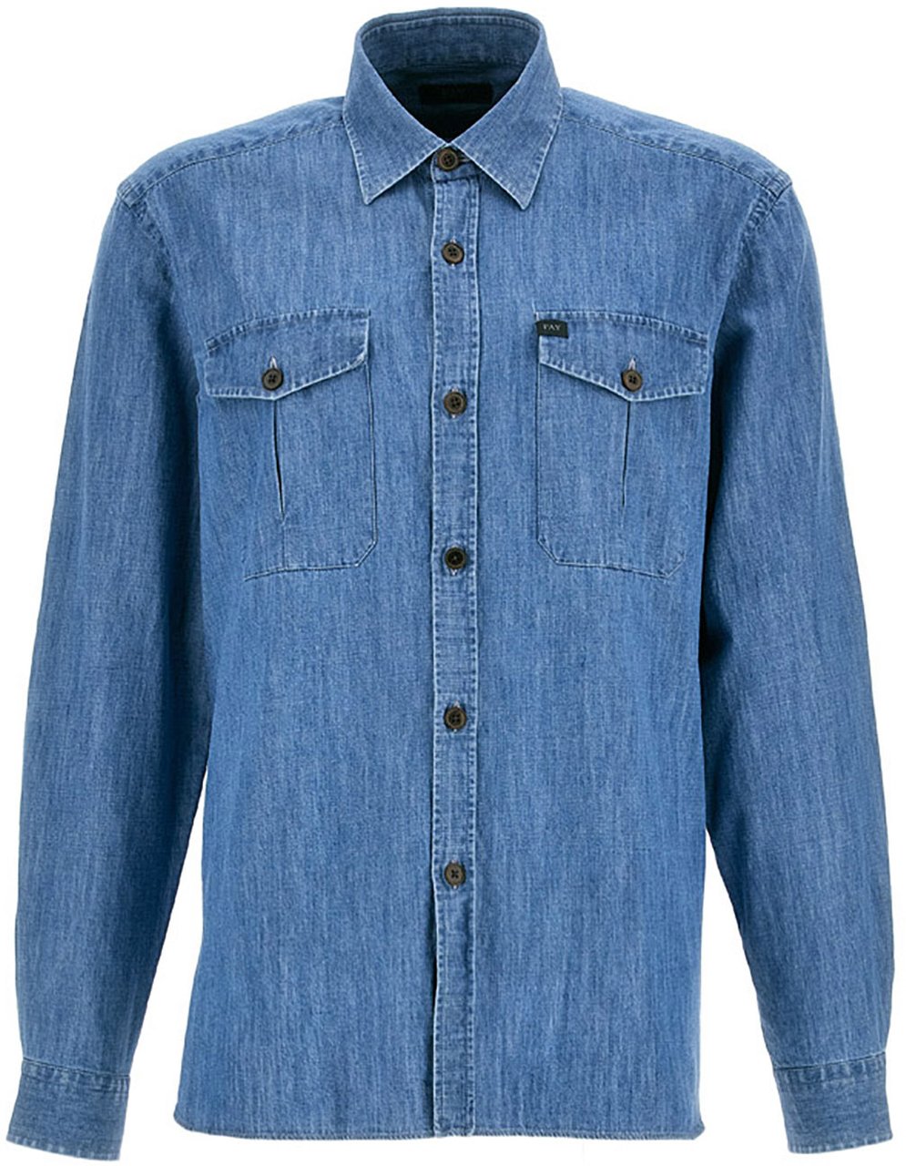 Fay Shirts Blue Blauw