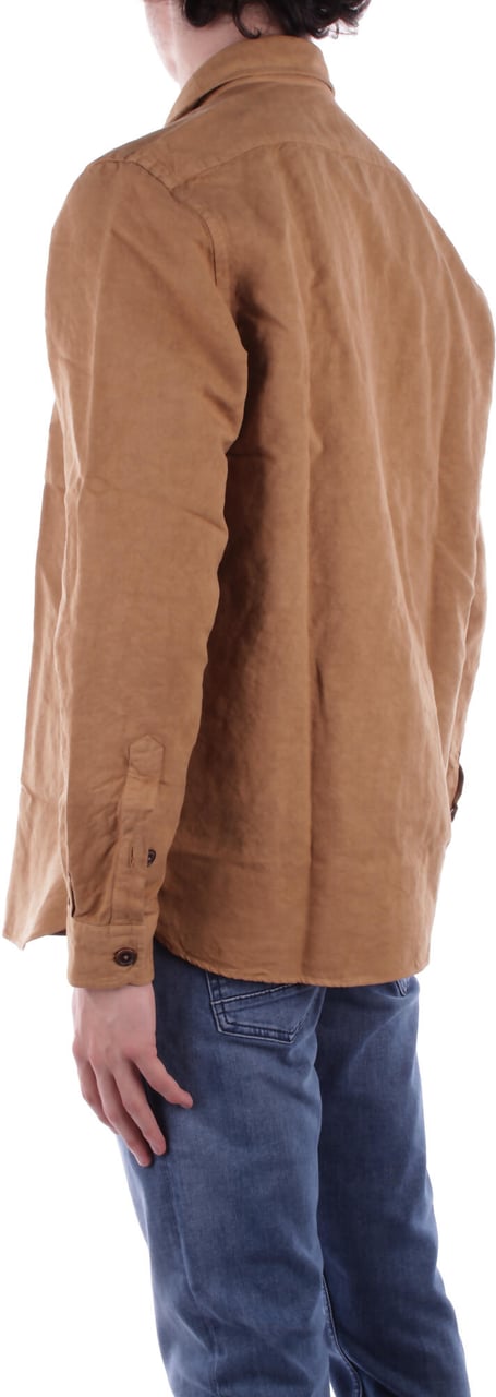 Fay Shirts Camel Beige