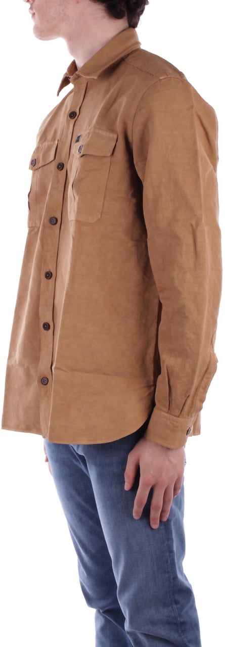 Fay Shirts Camel Beige
