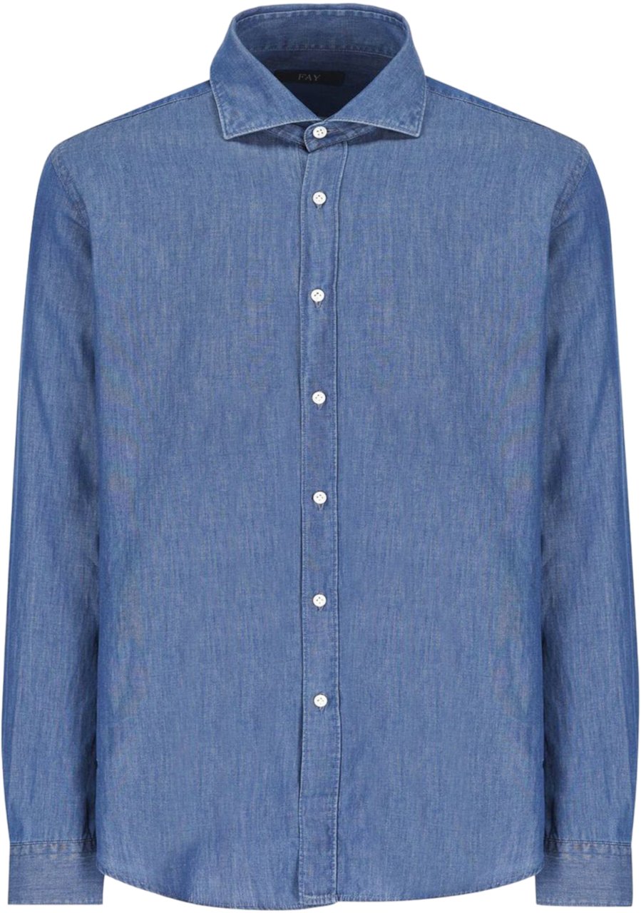 Fay Shirts Blue Blauw