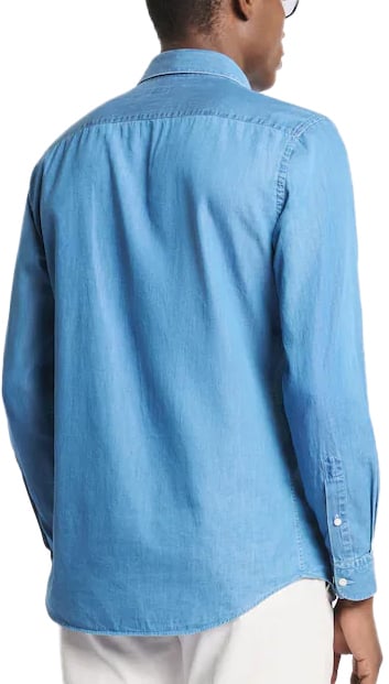 Fay Shirts Avion Blue Blauw