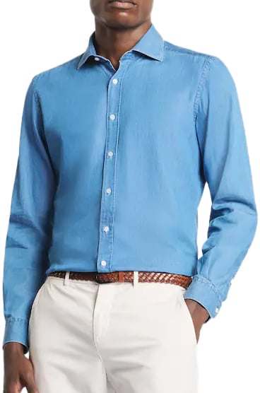 Fay Shirts Avion Blue Blauw