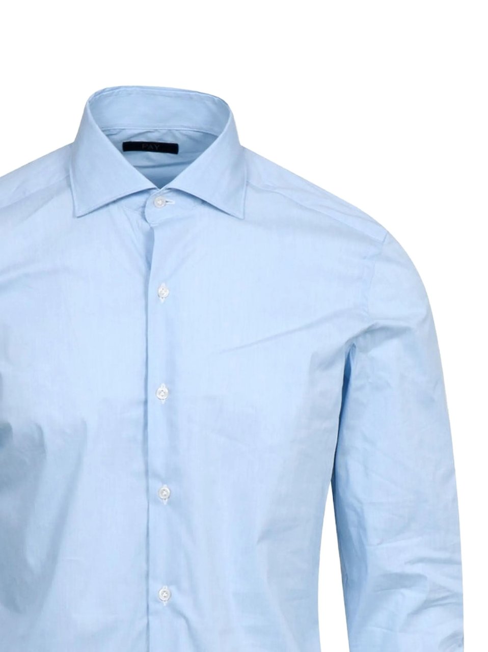 Fay Tailored Light Blue Pointed Collar Shirt Blauw