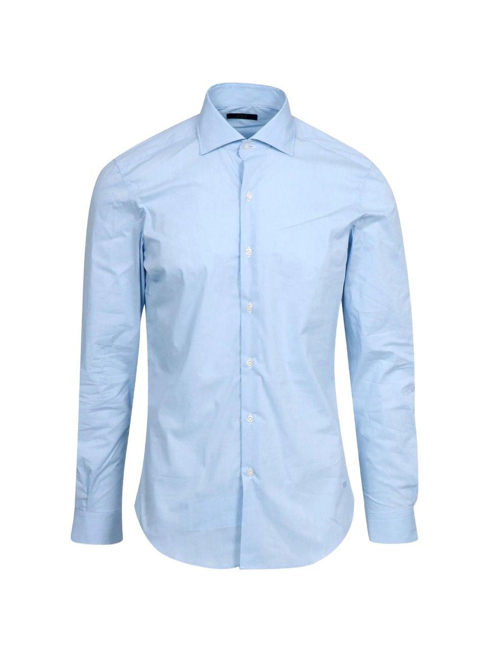 Fay Tailored Light Blue Pointed Collar Shirt Blauw