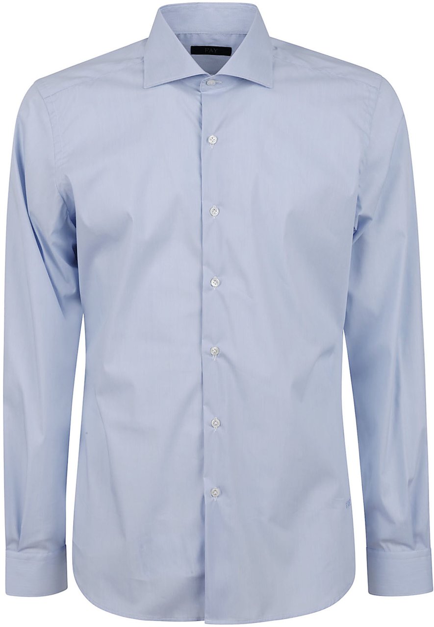 Fay Shirts Light Blue Lichtblauw